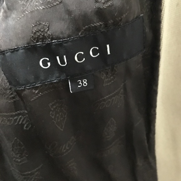 GUCCI Women’s Blazer Size XS / Small Beige Belt - Picture 8 of 8